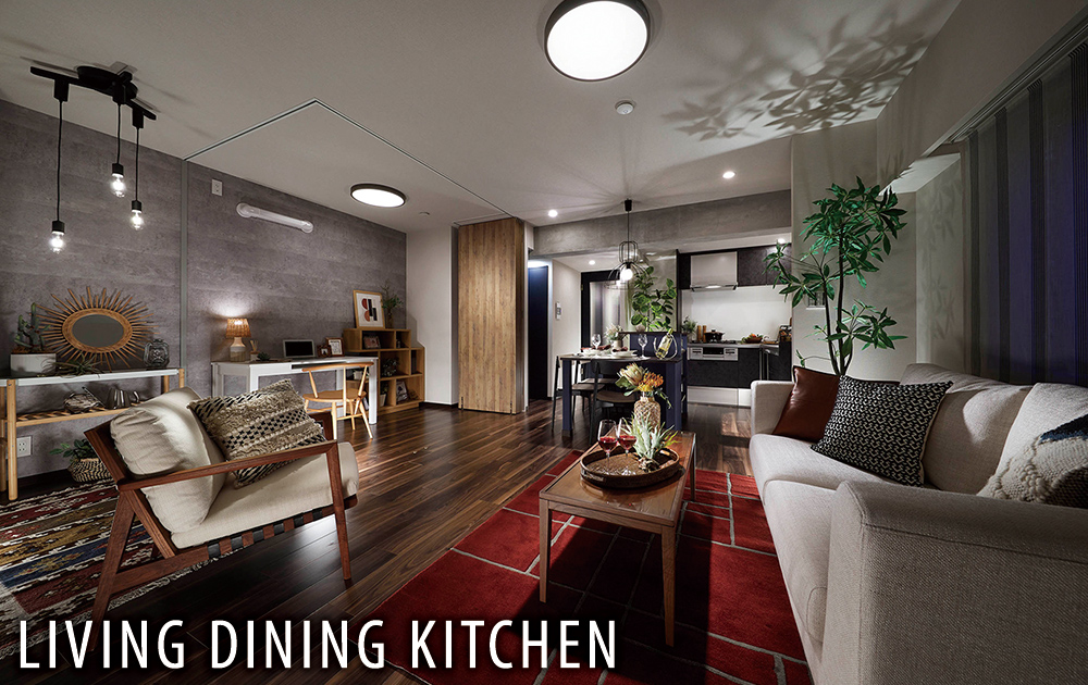 LIVING DINING KITCHEN